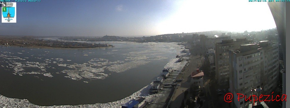 Dunarea la Tulcea pe data de 16.02.2017