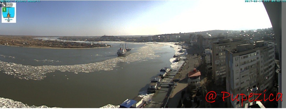 Dunarea la Tulcea pe data de 17.02.2017