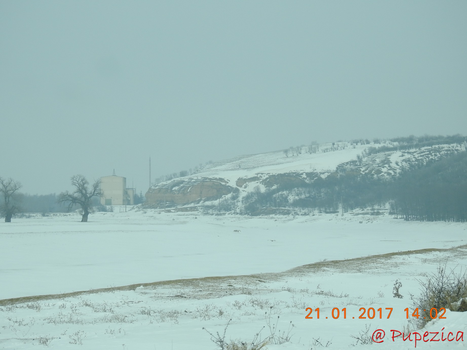 DJ223 - Drumul Frumos catre Delta Dunarii, iarna. Ianuarie 2017 