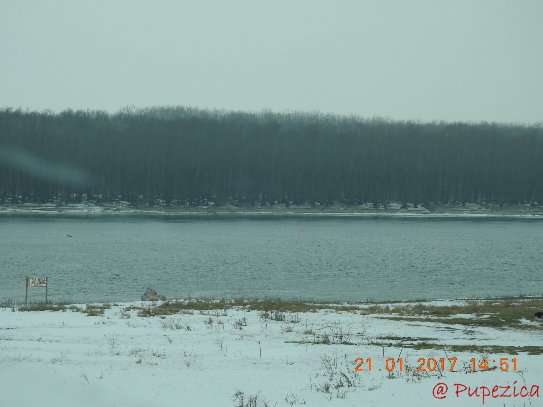 DJ223 - Drumul Frumos catre Delta Dunarii, iarna. Ianuarie 2017. Dunarea la Capidava