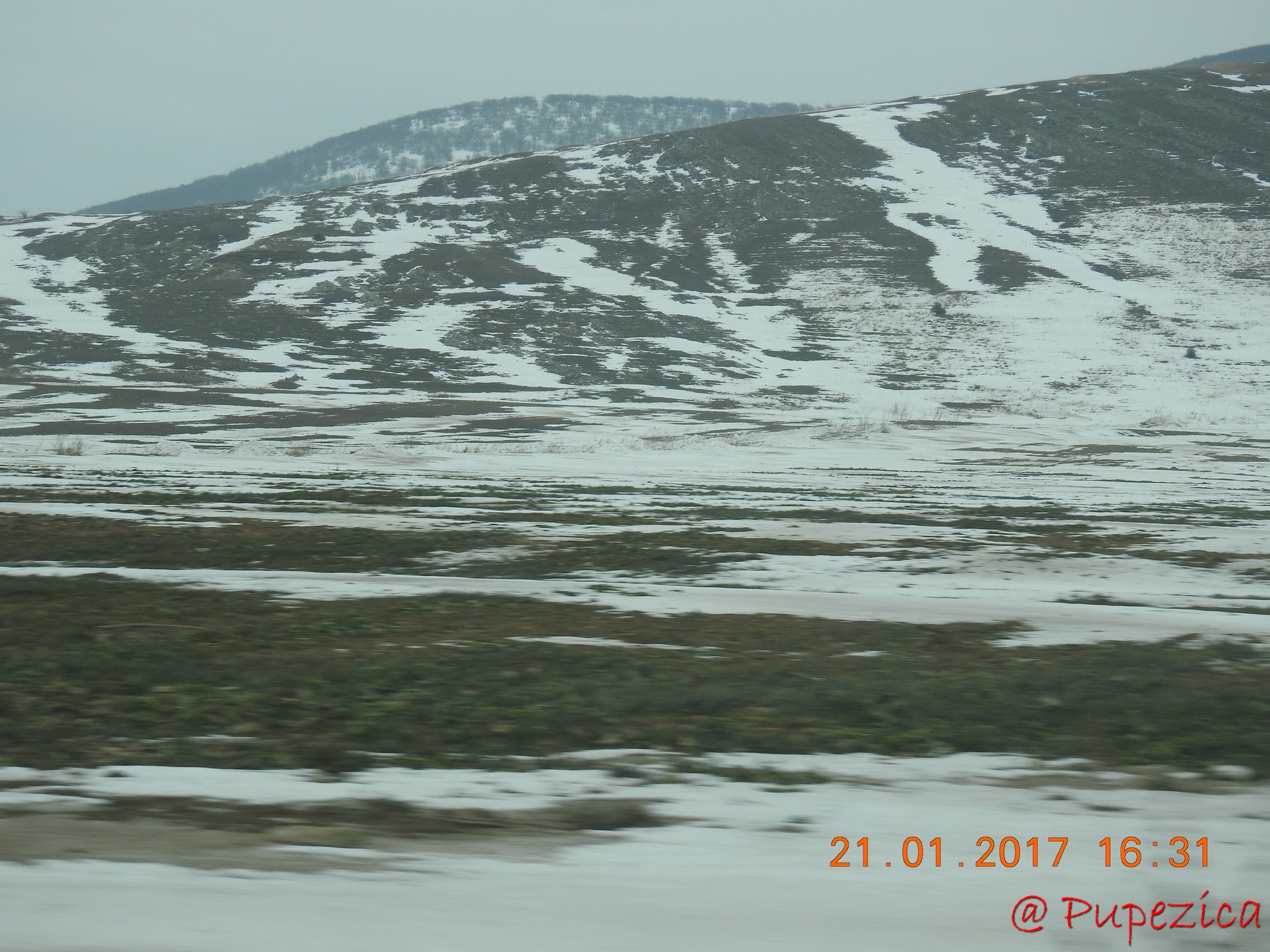 DJ223 - Drumul Frumos catre Delta Dunarii, iarna. Ianuarie 2017 