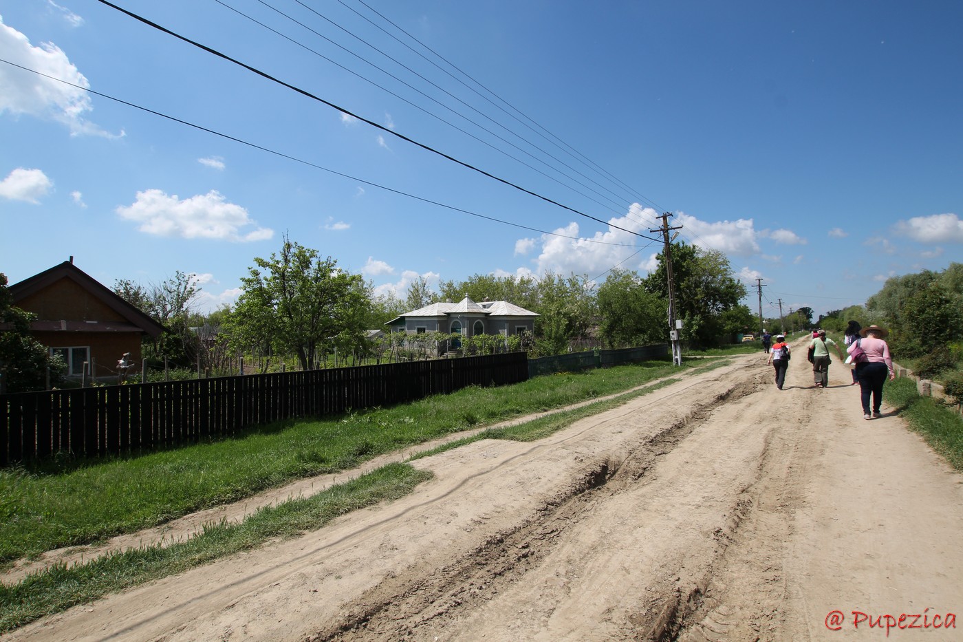 Satul Gorgova din Delta Dunarii. Digul principal de pe malul drept al Bratului Sulina
