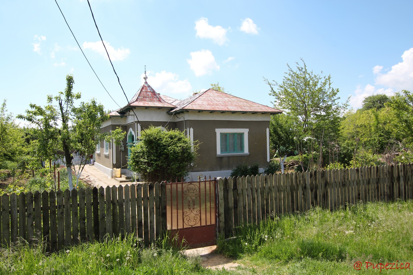 Satul Gorgova din Delta Dunarii. Digul principal de pe malul drept al Bratului Sulina