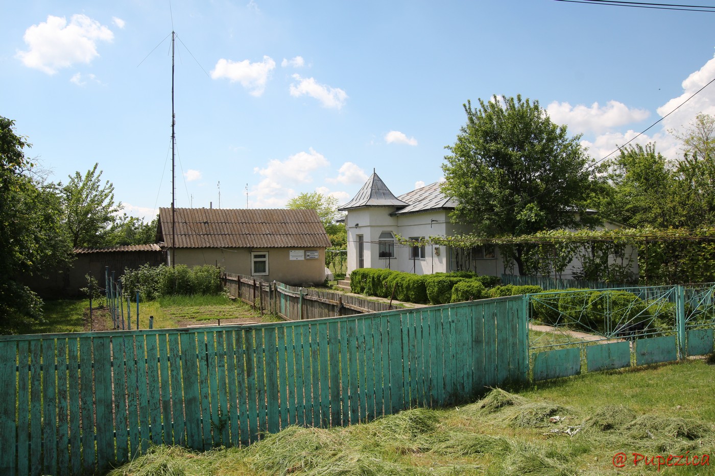 Satul Gorgova din Delta Dunarii. Digul principal de pe malul drept al Bratului Sulina